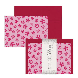 Tegami Mini Japanese Letter Set Pink