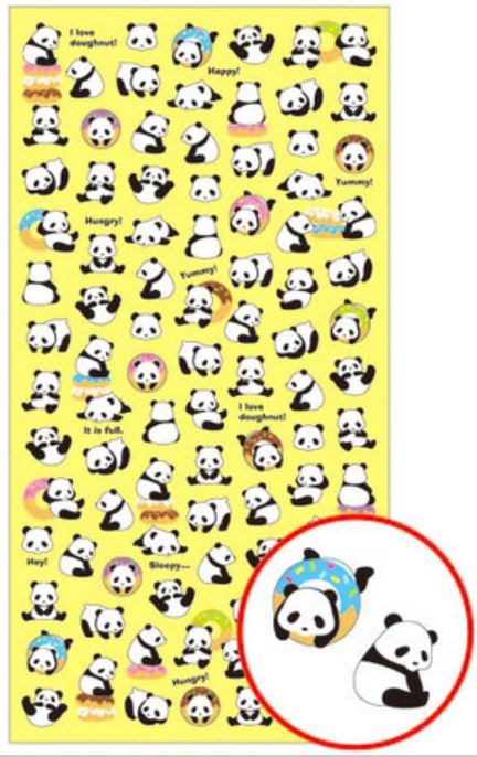 Mind Wave Putiputi Panda Stickers