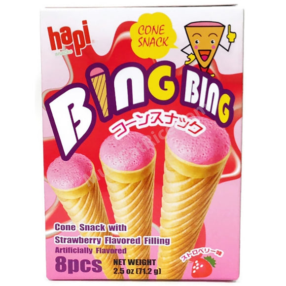 Hapi Bing Bing Cone Snack Strawberry