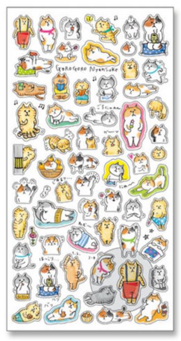 Mindwave Stickers Gorogoro Nyasuke Everyday