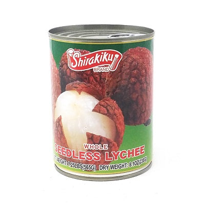 Shirakiku Seedless Whole Lychee Can