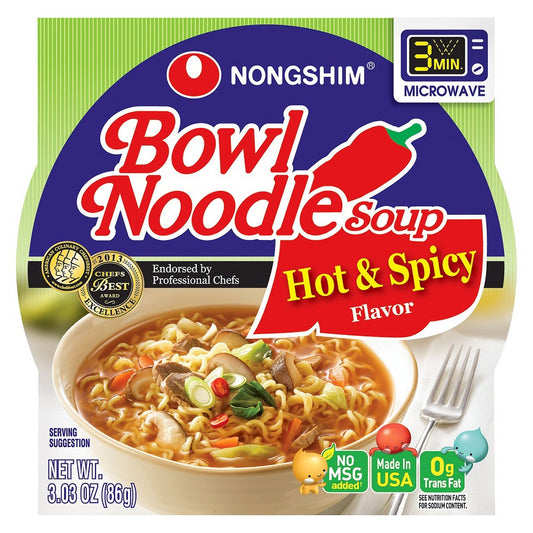Nongshim Bowl Noodle Hot & Spicy
