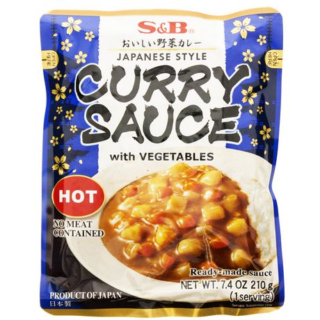 S&B Curry Golden Veg Hot 7.4OZ