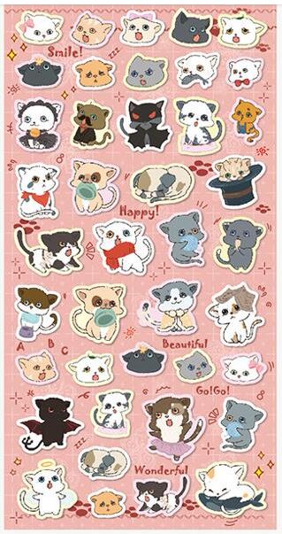 Nekoni Original Design Stickers Cat