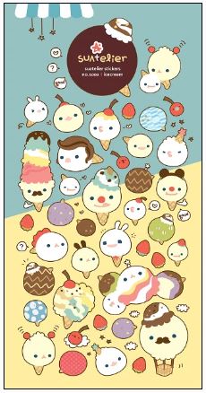 Suatelier Icecream Stickers