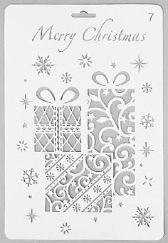 Holiday Stencil Sheet