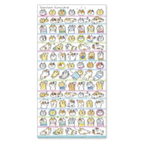 Mind Wave Goro-goro Nyansuke Stickers