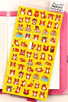 Nekoni Corgi Stickers