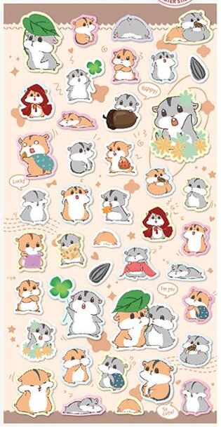 Nekoni Original Design Stickers Hamsters