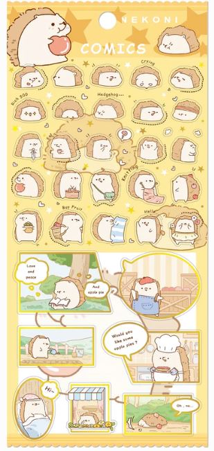 Nekoni Comic Animal Stickers