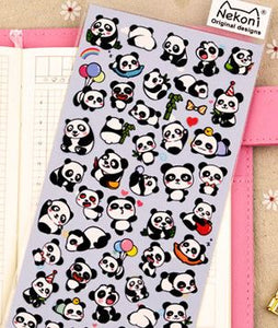 Nekoni Panda Assorted Stickers