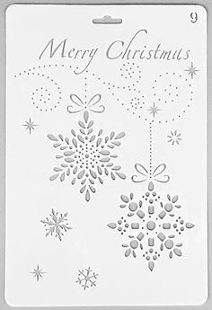 Holiday Stencil Sheet