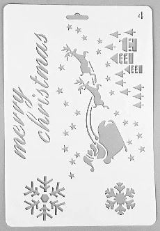 Holiday Stencil Sheet
