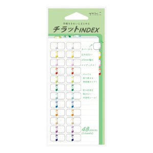 Chiratto Index Label Number Green