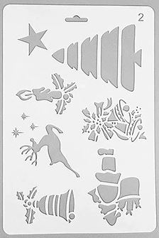Holiday Stencil Sheet