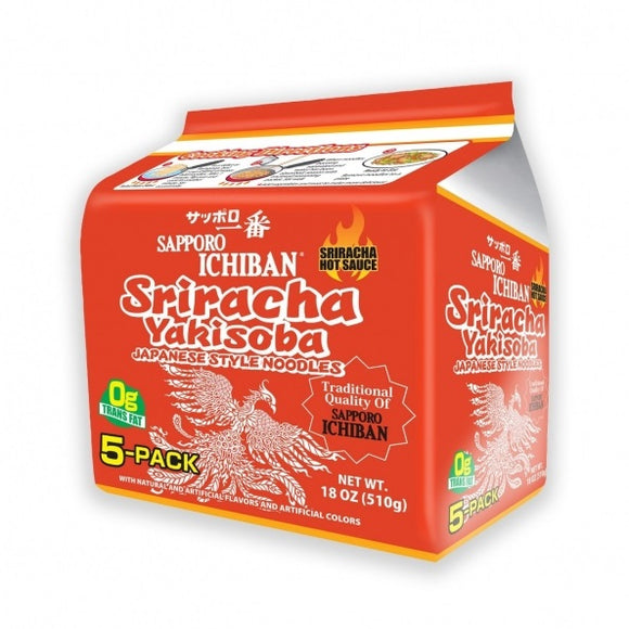 Sapporo Ichiban Sriracha Yakisoba 5 Packs