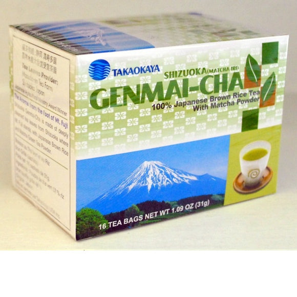 Takaokaya Shizuoka Genmai Tea Bag 16pc