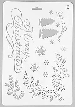 Holiday Stencil Sheet