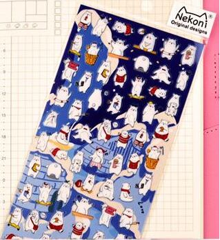 Nekoni Polar Bear Stickers