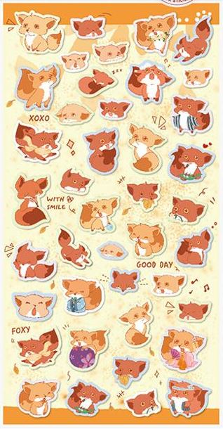 Nekoni Original Design Stickers Fox