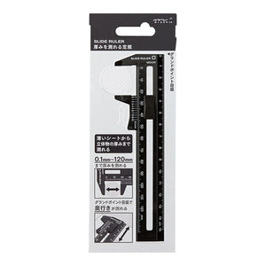 Midori Slide Ruler Black