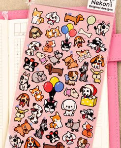 Nekoni Dog Assorted Stickers