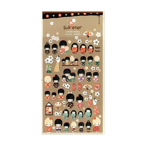 Suatelier Kokeshi Stickers