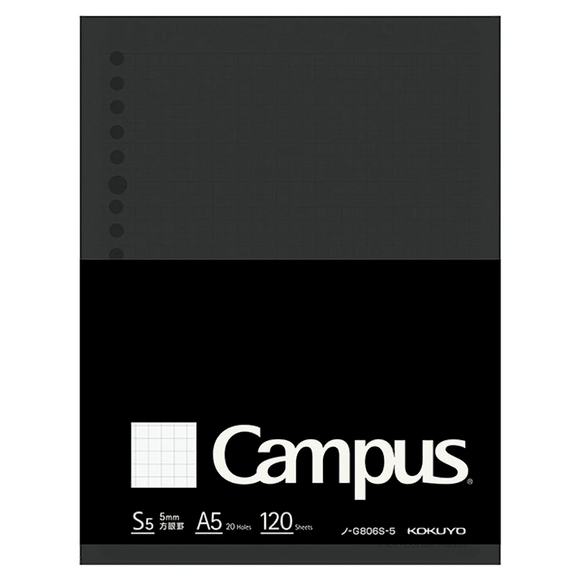Campus Loose Leaf Paper A5 5mm Grid 120 Sheets NO-G806S-5