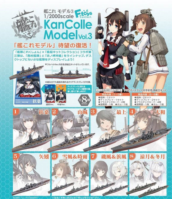 F-toys 1/2000 Kantai Collection Model Vol.3