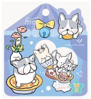 Nekoni 6 Designs Stickers 36 piece