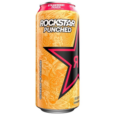 Rockstar Energy Drink Punched Strawberry Peach